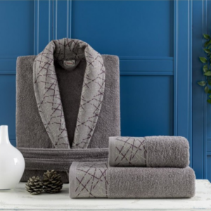 Galaxy Microdelux Single Bathrobe Set