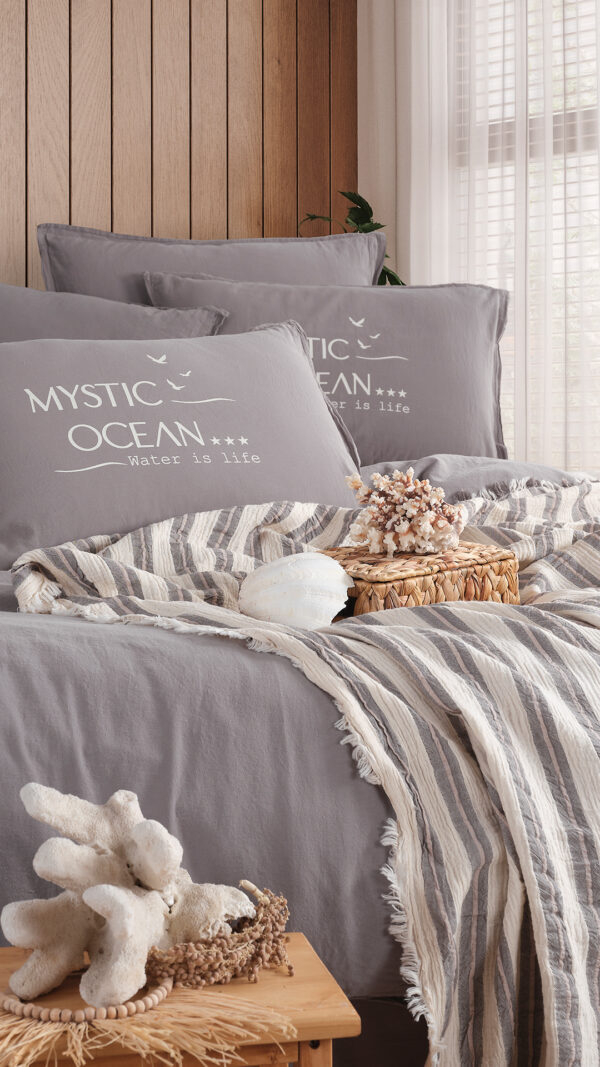 Mystic Ocean Double Pique Duvet Cover Set - Image 4
