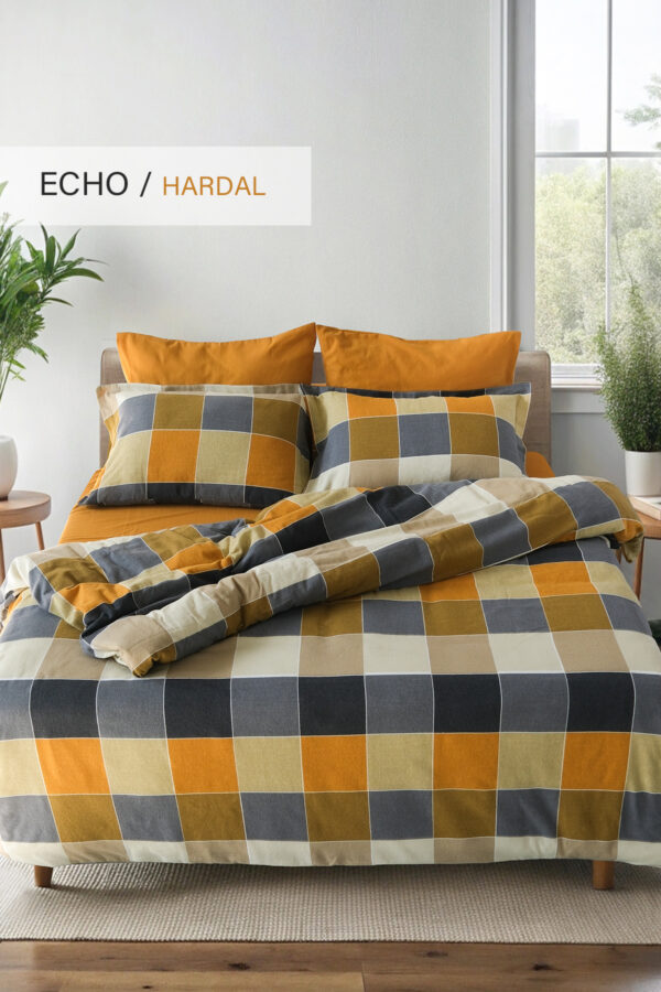 Echo Flannel Single and Double Duvet Cover Set - Image 2