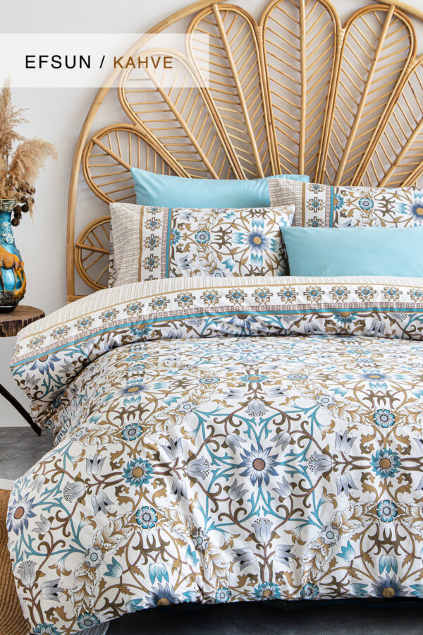 Efsun Poplin Single and Double Duvet Cover Set