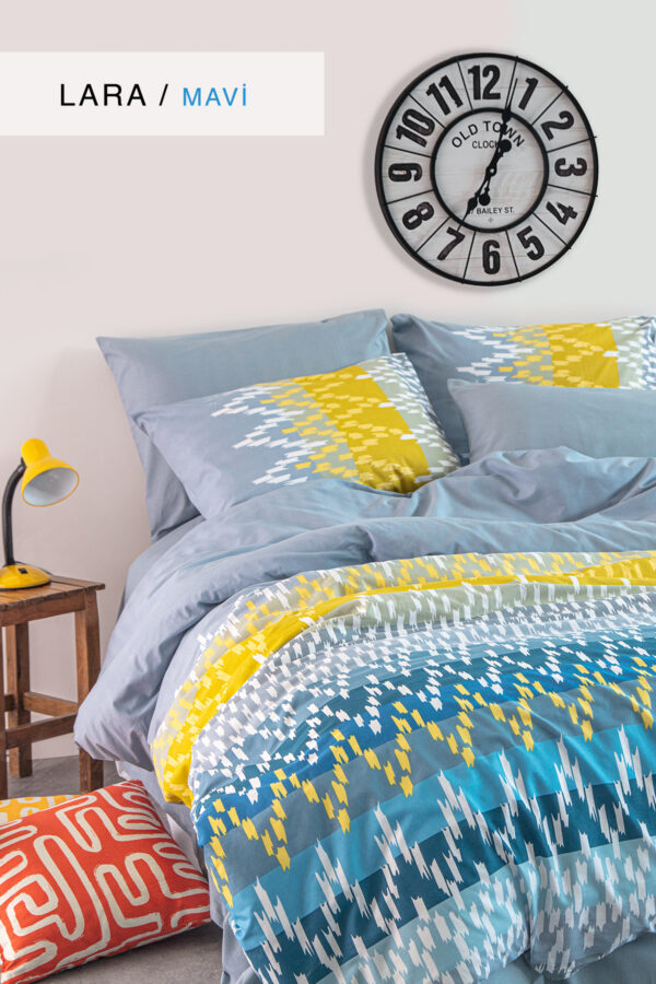 Lara Poplin Single and Double Duvet Cover Set - Image 2