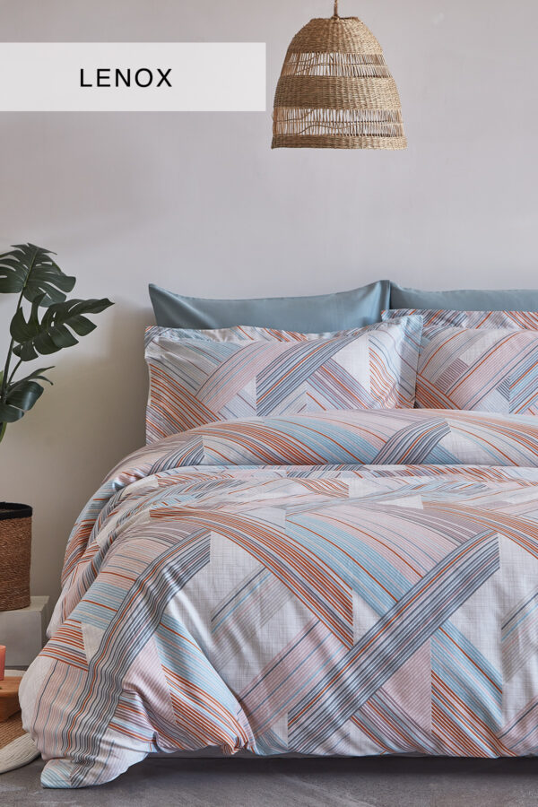 Lenox Cotton Satin Double Duvet Cover Set