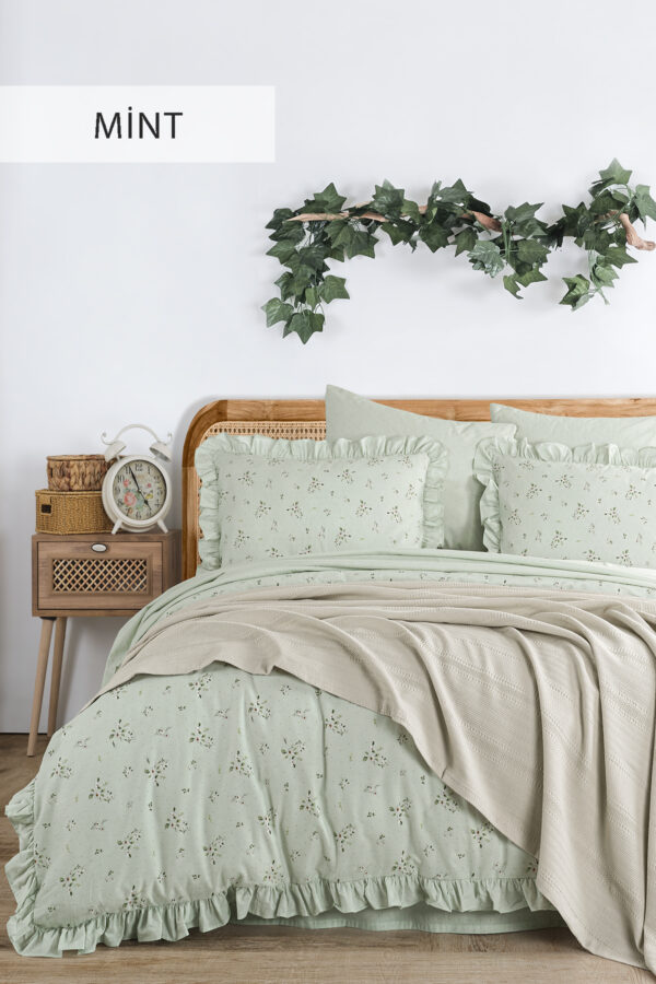 Le Amore Double Duvet Cover Set With Pique - Image 4