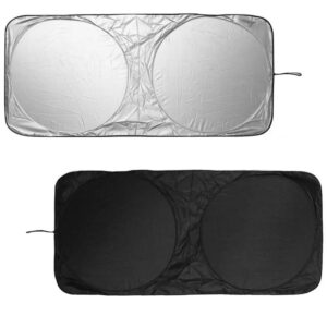 Round Wire Foldable Foldable Auto Windshield Sunshade Reflector