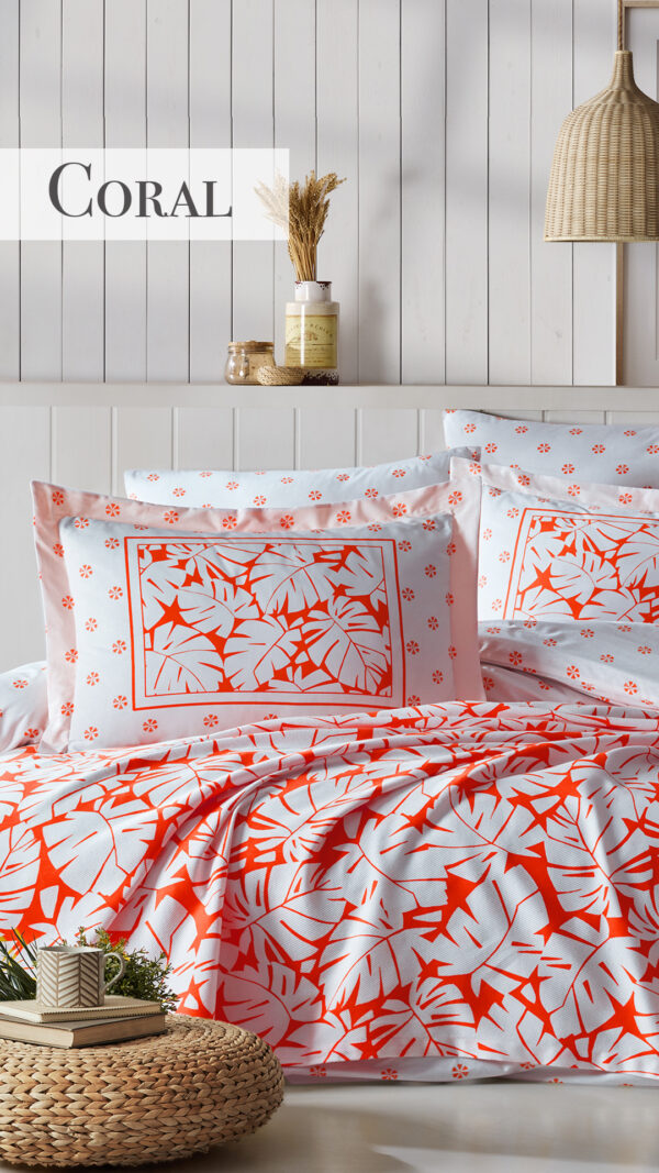 Summer Time Poplin Single and Double Duvet Cover Set - Image 3