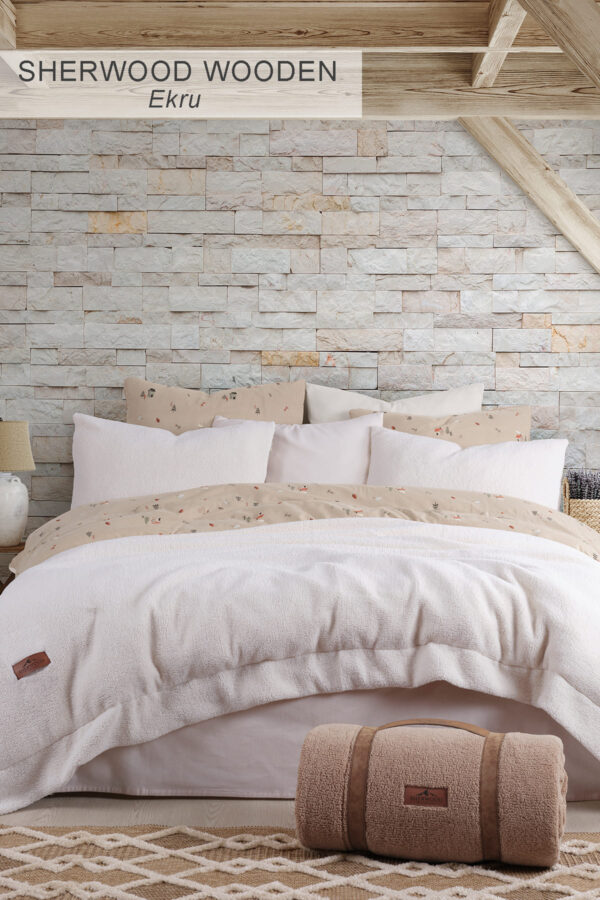Sherwood Wooden Double Bedspread Set - Image 7