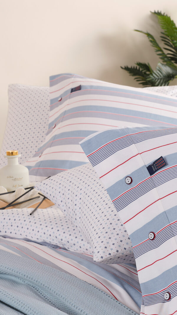 Blue Marine Pique Set with Duvet Cover - Image 8