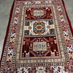 Geometric Patterned Velvet Carpet