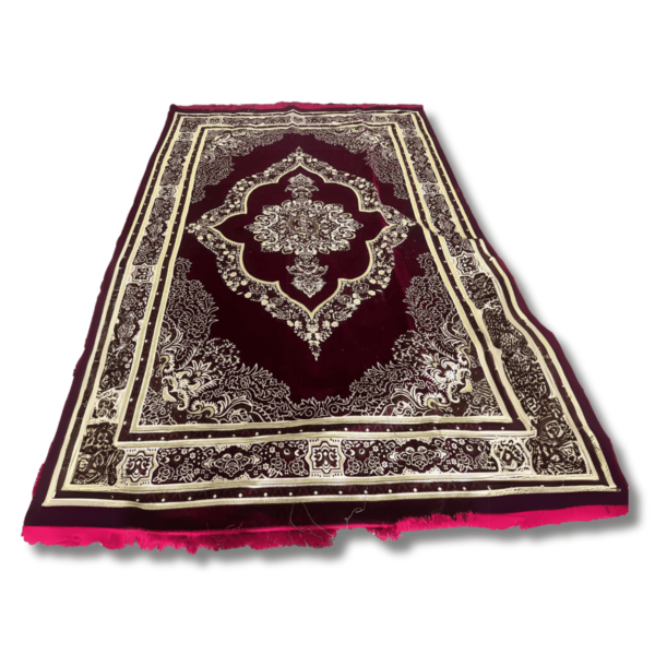 Burgundy Oriental Velvet Carpet