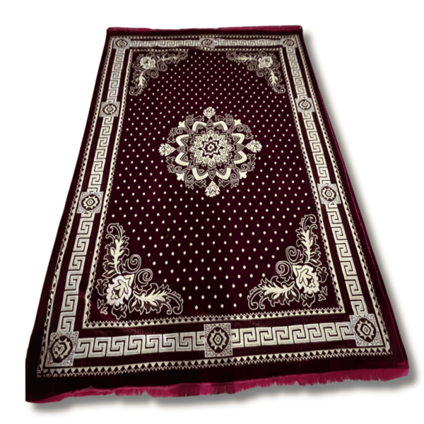 Micro Geometric Patterned Velvet Carpet