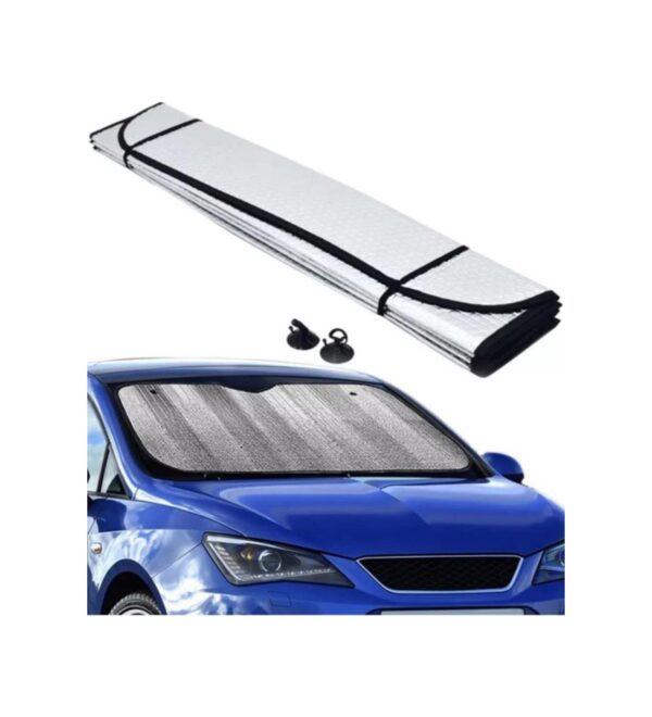 Metallized Bubble Car Sunshade - Image 2