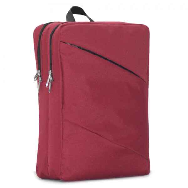 Laptop Backpack With Cross Zipper Detail