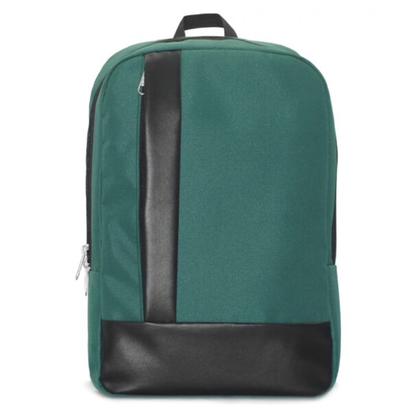 Leather Detailed Backpack With Laptop Compartment - Image 2