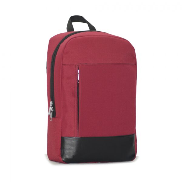 Backpack With Laptop Compartment and Leather Detail Design - Image 6