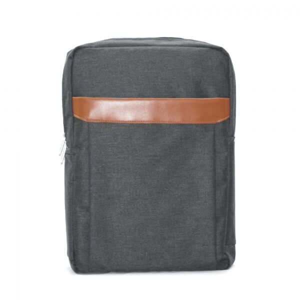 Giveaway Backpack With Laptop Compartment With Faux Leather Detail - Image 7