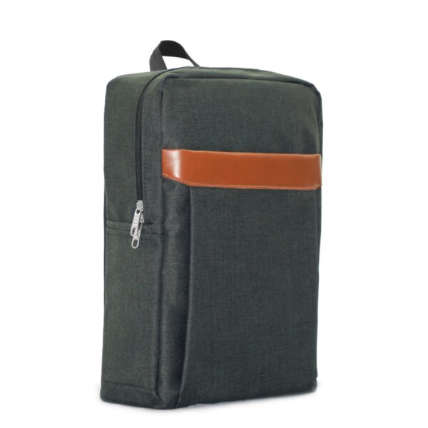 Giveaway Backpack With Laptop Compartment With Faux Leather Detail - Image 8