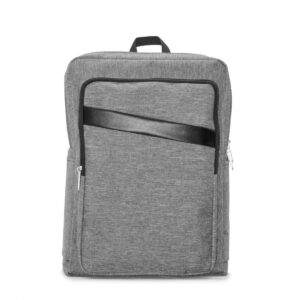 Laptop Backpack With Cross Leather Strip Detail