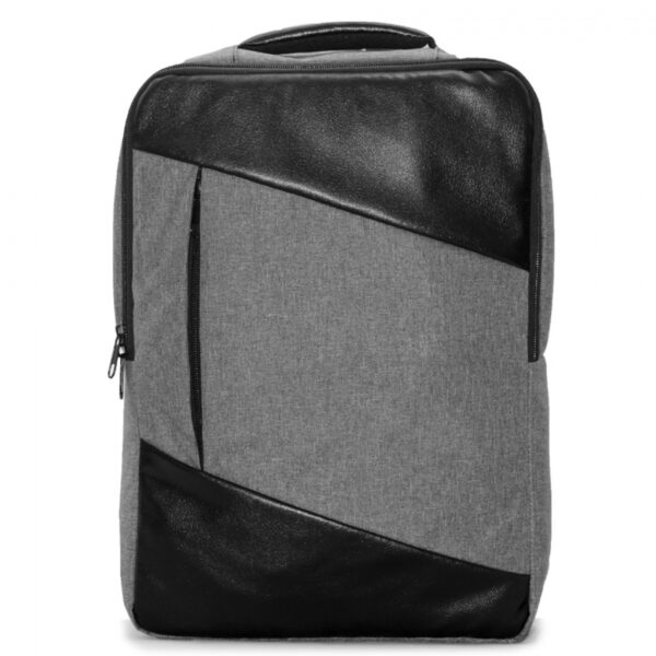 Promotional Backpack with Leather Handle and Laptop Compartment - Image 2