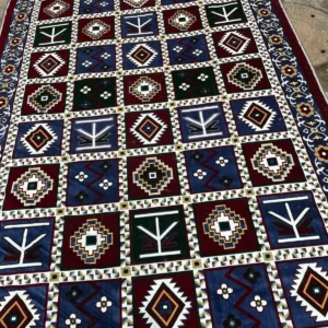 Blue Turkish Velvet Carpet