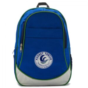 Backpack with Colorful Stripe Detail