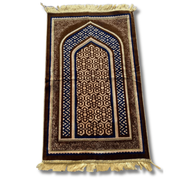 Brown Dome Velvet Prayer Rug