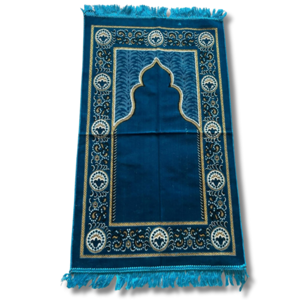 Brigt Blue Dome Prayer Rug