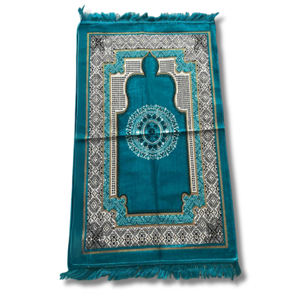 Turquise Velvet Prayer Rug