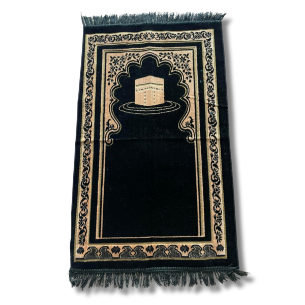 Mekka Patterned Velvet Prayer Rug