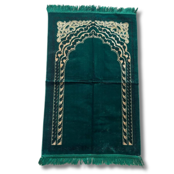Green Velvet Prayer Rug