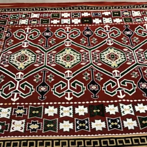 Micro Geometric Patterned Velvet Carpet