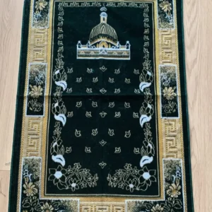 Emerald Green Velvet Prayer Rug