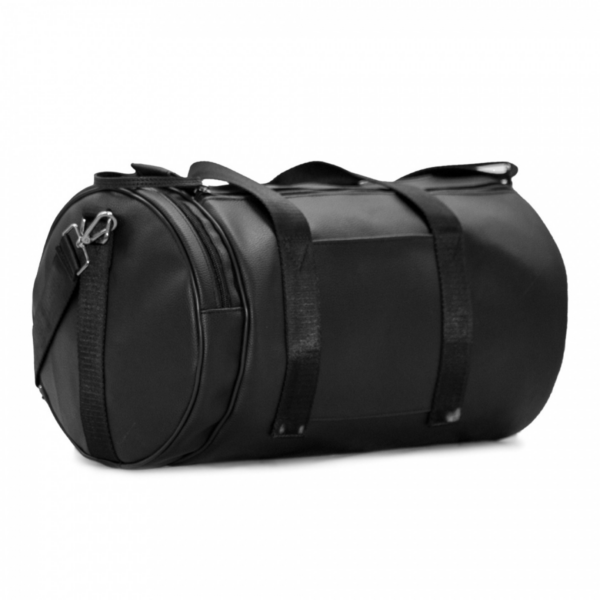 Leather Cylinder Sports and Travel Bag - Image 2
