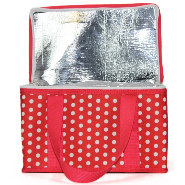 Digitally Printed Polka-Dot Patterned Picnic Thermos Bag - Image 2