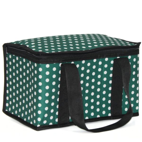 Digitally Printed Polka-Dot Patterned Picnic Thermos Bag - Image 5