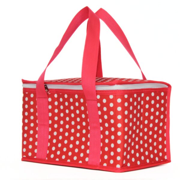 Digitally Printed Polka-Dot Patterned Picnic Thermos Bag - Image 3
