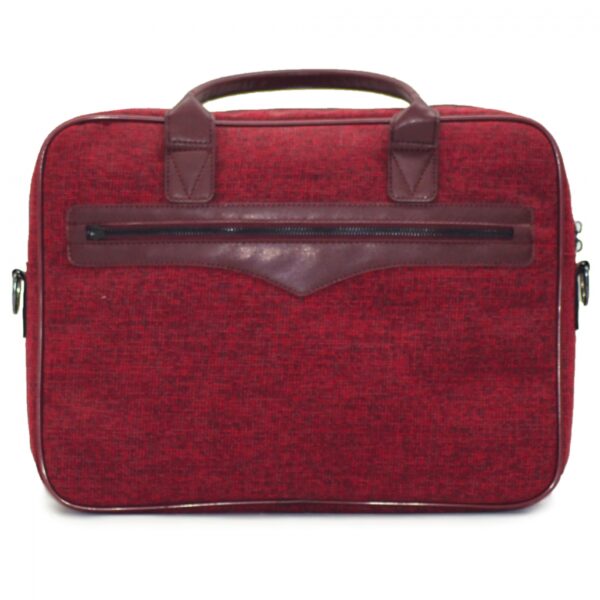 Grayish Fabric Biefcase and Laptop Bag