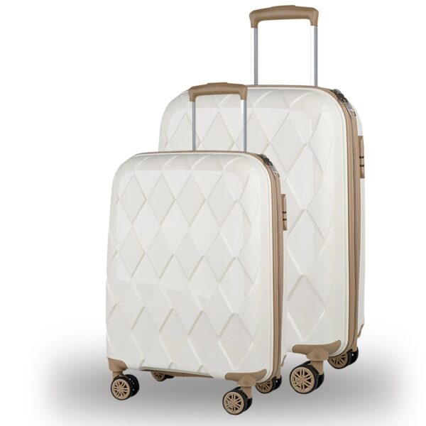PP Polypropylene Two Size Suitcase Set - Image 2
