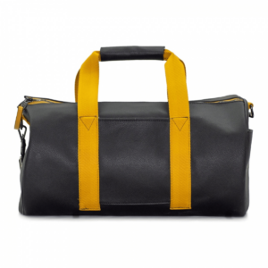 Cylinder Leather Travel and Sports Bag with Color Details