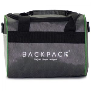 Colored Striped Transparent Pocket Detailed Printed Cooler Thermos Bag